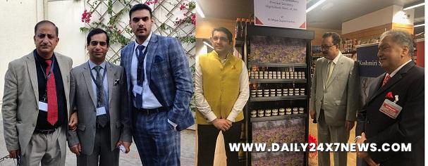 Navin Kumar Choudhary Launches Gi ged Saffron From Kashmir In Uae Daily 24x7 News