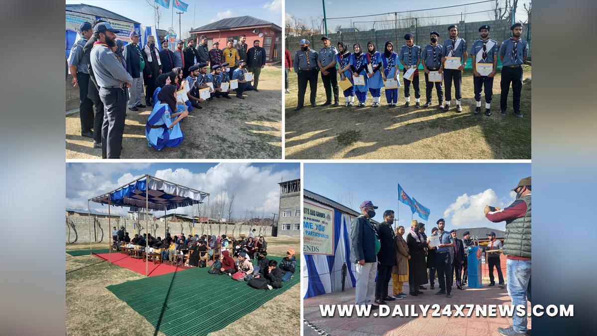 J&K Bharat Scouts & Guides, Kashmir, Jammu And Kashmir, Jammu & Kashmir, Srinagar, Jammu, Rajya Puraskar Award, Pulwama, Masarat Hussain Andrabi