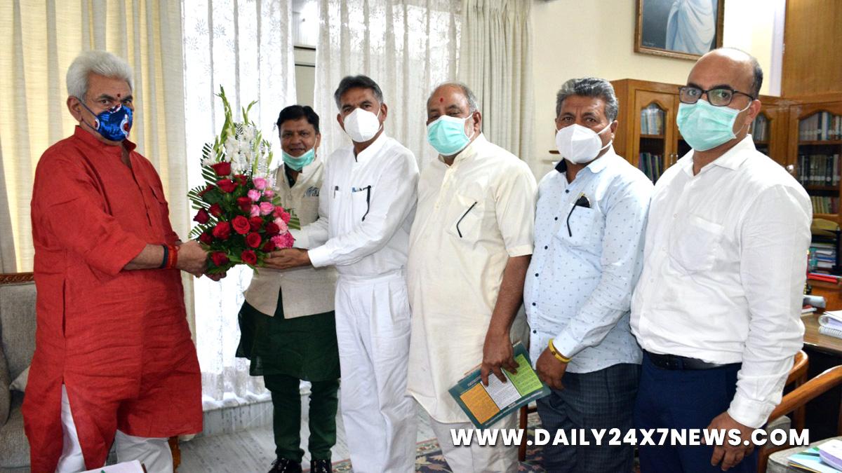 Manoj Sinha, Lieutenant Governor J&K, Raj Bhavan, Jammu, Srinagar, Kashmir, Jammu And Kashmir, Jammu & Kashmir, SAKSHAM