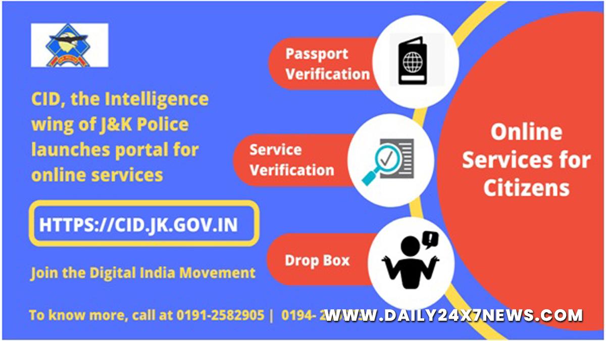 Criminal Investigation Department, CID, Jammu & Kashmir Police, Jammu, Kashmir, Jammu And Kashmir, Jammu & Kashmir