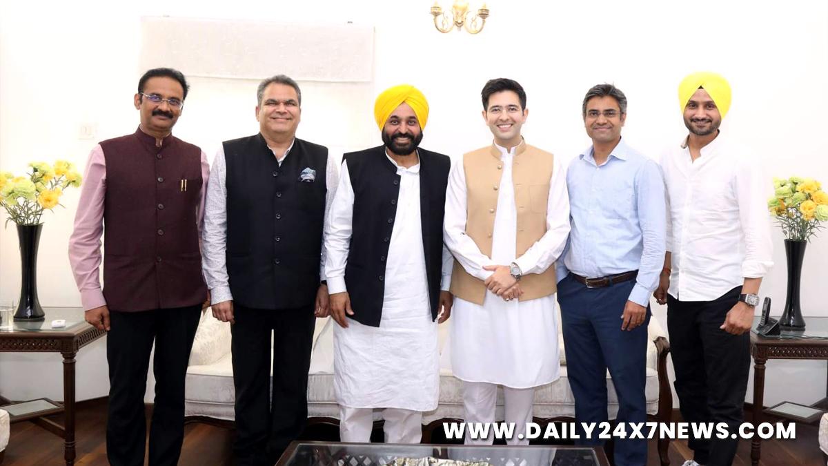 Bhagwant Mann, AAP, Aam Aadmi Party, Aam Aadmi Party Punjab, AAP Punjab, Government of Punjab, Punjab Government, Punjab, Chief Minister Of Punjab, Raghav Chadha, Sandeep Pathak , Ashok Kumar Mittal, Ashok Mittal, Harbhajan Singh, Sanjeev Arora