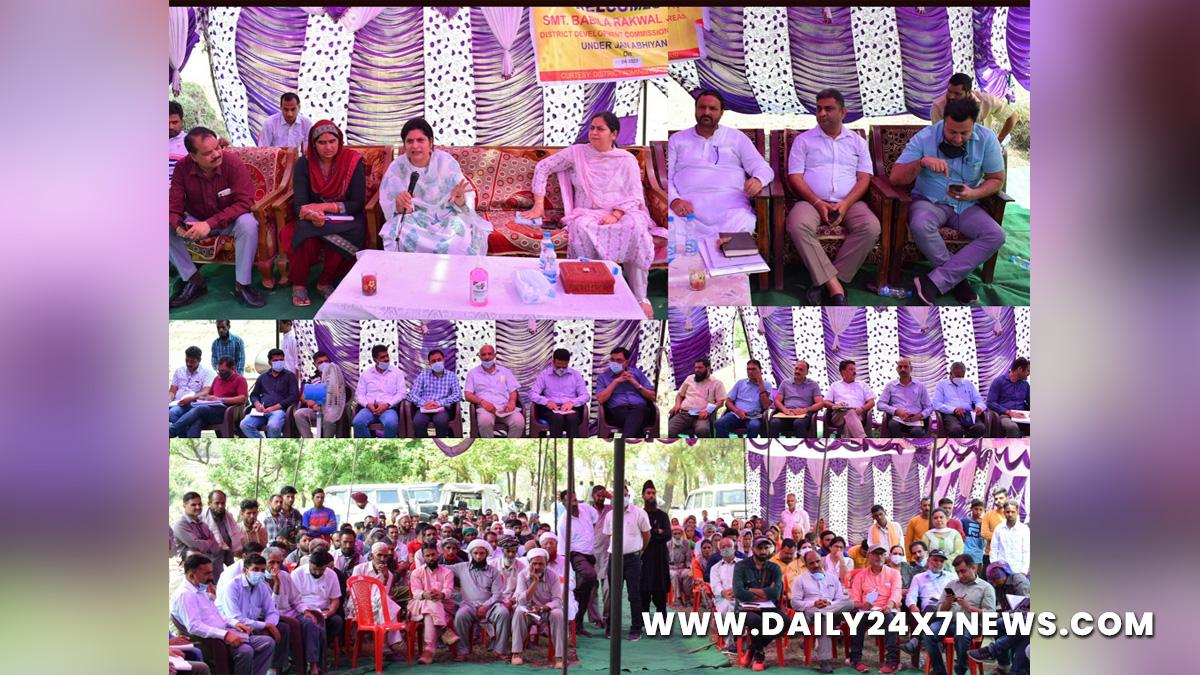 Deputy Commissioner Reasi, Charandeep Singh, Kashmir, Jammu And Kashmir, Jammu & Kashmir, Reasi, Jan Abhiyan Camp, Jan Abhiyan, Jan Sunvayi, Jan Abhiyan, Jan Adhikar, Block Diwas, Awami Muhim, Jan Abhiyan Program, Mega Block Diwas, Weekly Block Diwas