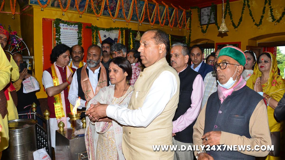 Jai Ram Thakur, Himachal Pradesh, Himachal, Bharatiya Janata Party, BJP, BJP Himachal, Shimla, Chief Minister of Himachal Pradesh, BJP Himachal Pradesh, Shri Hanuman Temple Jakhu