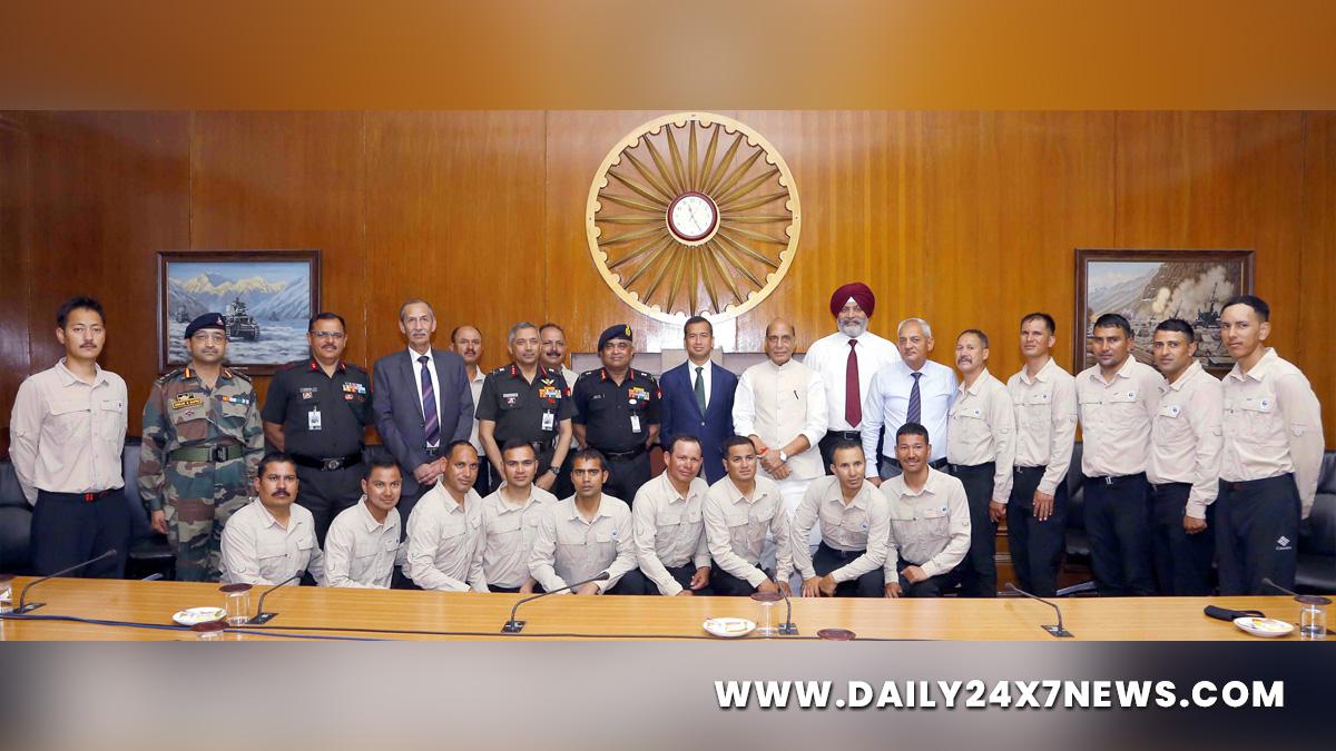 Rajnath Singh, Union Defence Minister, Defence Minister of India, BJP, Bharatiya Janata Party, Raksha Mantri, Tiranga Mountain Rescue Team, TMR, Army