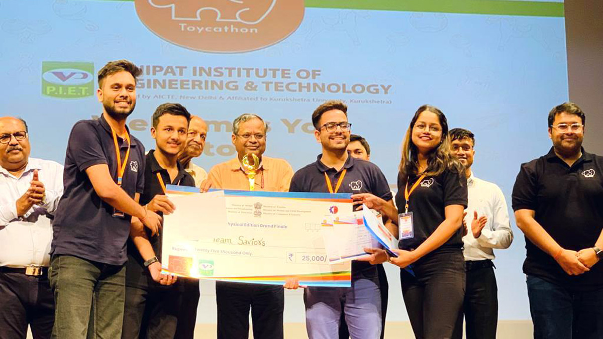 CGC Landran, Landran, Chandigarh Group Of Colleges, Satnam Singh Sandhu, Rashpal Singh Dhaliwal, Toycathon 2022, Shubham Sharma, Sarthak Garg, Shashank Sharma, Simran Gupta