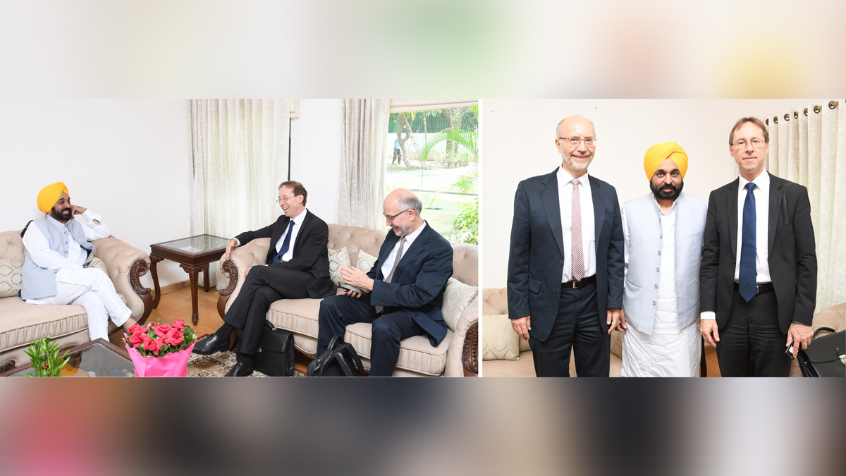 Bhagwant Mann, AAP, Aam Aadmi Party, Aam Aadmi Party Punjab, AAP Punjab, Government of Punjab, Punjab Government, Punjab, Chief Minister Of Punjab, German Embassy Dr. Stefen Koch and Head
