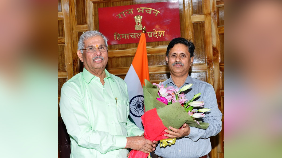 Rajendra Vishwanath Arlekar, Himachal Pradesh, Himachal, Bharatiya Janata Party, BJP, BJP Himachal, Shimla, Raj Bhawan
