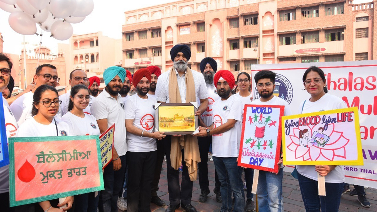 Special Day, Blood Donation Camp , Blood Camp, Sri Guru Ram Das University of Health Sciences, SGRD Thalassemia Welfare Society, Parminder Singh Bhandal, Dr Gursharan Singh Narang, Thalassemia Society,World Thalassemia Day, Amritsar