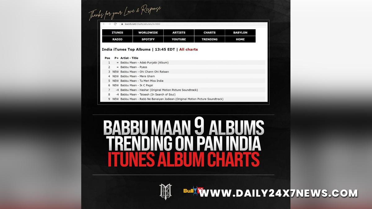 Music, Entertainment, Mumbai, Singer, Song, Mumbai News, Babbu Maan