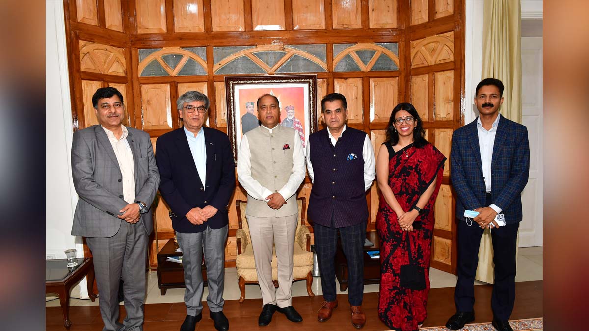 Jai Ram Thakur, Himachal Pradesh, Himachal, Bharatiya Janata Party, BJP, BJP Himachal, Shimla, Chief Minister of Himachal Pradesh, BJP Himachal Pradesh, Chief Executive Officer, CEO Of NITI Aayog Amitabh Kant