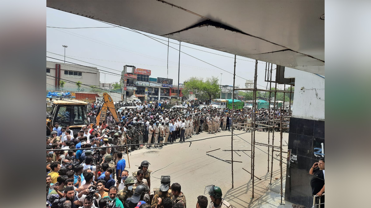 Protest, Agitation, Demonstration, Strike, Shaheen Bagh, Demolition Drive, Aam Aadmi Party, MLA, Amanatullah Khan