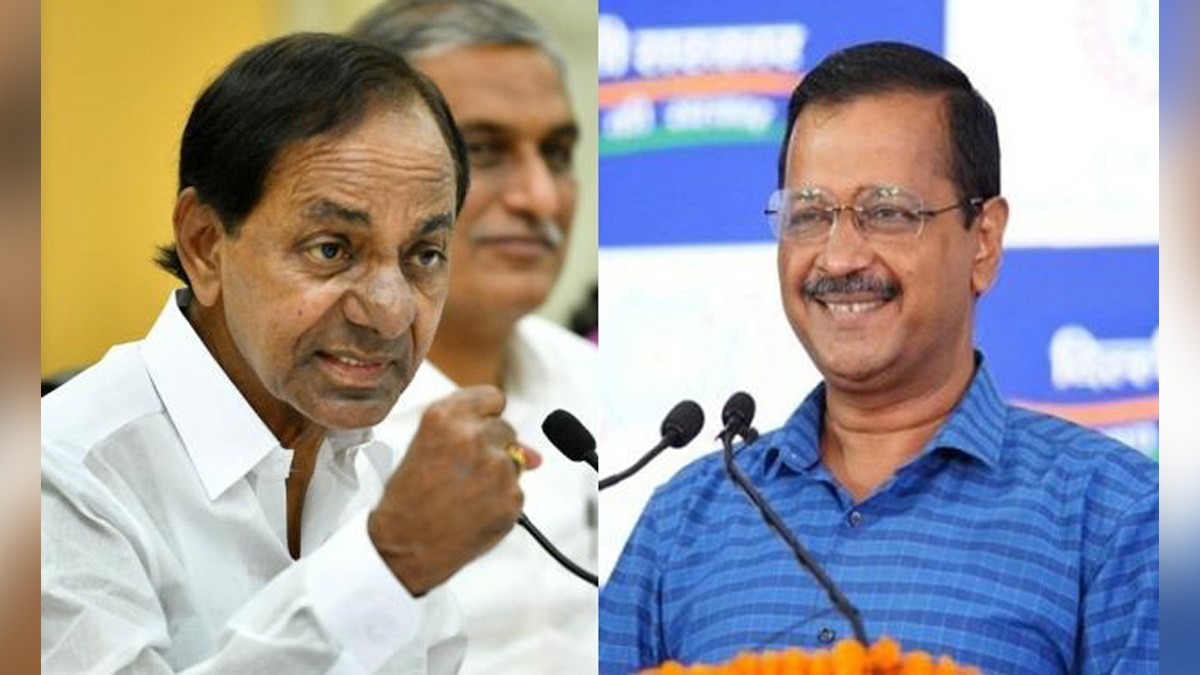 K Chandrashekar Rao, K. Chandrashekar Rao, Kalvakuntla Chandrashekhar Rao, Telangana Rashtra Samithi, TRS, Telangana, Hyderabad, KCR, Arvind Kejriwal, AAP, Aam Aadmi Party, Delhi Chief Minister, New Delhi