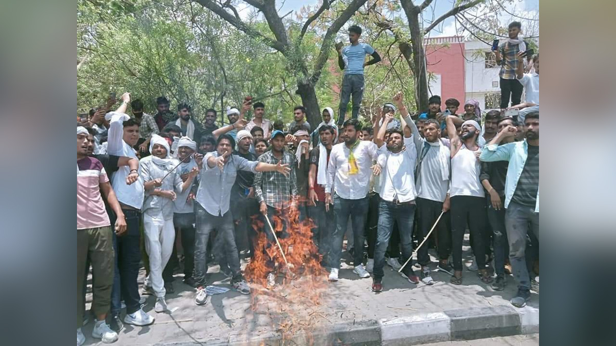 Protest, Agitation, Demonstration, Strike, Agneepath Scheme, Agnipath Scheme, Agneepath Recruitement Scheme, Agnipath Recruitement Scheme, Rajasthan, Jaipur