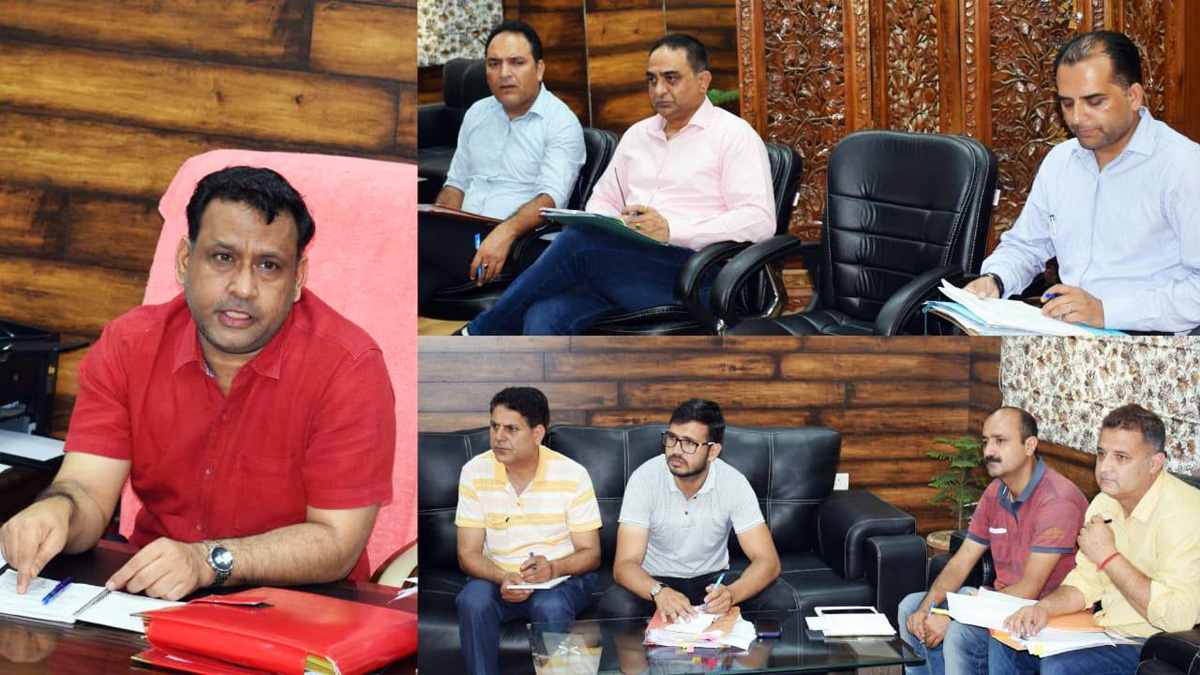 DC Doda reviews disposal of FRA claims, Progress under Amrit Sarovar scheme Doda : District Development Commissioner Doda Vikas Sharma today reviewed cases under Forest Right Act (FRA) and progress made in the development of Water Bodies (Amrit Sarovar), at a meeting with concerned officers here in his office at DC office complex. The DC asked ACD to start work for the immediate restoration/ rejuvenation of the existing water bodies and construction of new ponds at the identified water bodies under MGNREGA. It is pertinent to mention here that the objective of Mission Amrit Sarovar is construction/development of at least 75 Amrit Sarovar (ponds) in every district. Besides, the progress with regard to FRA claims of Individuals and Community were reviewed by the Chair and directions were issued to the Forest Department to assess the reasons for the pendency of FRA cases at FRC Level. The department was asked to verify the eligible genuine FRA cases within 15 days and submit the same to the Sub Divisional level Committee for its assessment and comments.Meeting was attended by ACR Doda, DFO Forest Div Bhadarwah, CPO Doda, Range Officer Siraj Doda and Range Officer Marmat. NK Deputy Commissioner Doda, Vikas Sharma, Doda, Jammu, Kashmir, Jammu And Kashmir, Jammu & Kashmir, Amrit Sarovar