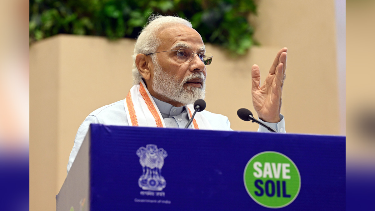 India achieves target of 10% ethanol blending in petrol ahead of schedule : Narendra Modi New Delhi : Prime Minister Narendra Modi on Sunday said that India has achieved the target of 10 per cent ethanol blending in petrol ahead of schedule. Prime Minister Modi was speaking at a programme on 'Save Soil Movement' at Vigyan Bhawan here. 'Save Soil Movement' is a global movement to increase awareness about deteriorating soil health and bring about a conscious response to improve it. The movement was started by Sadhguru in March 2022, who embarked on a 100-day motorcycle journey passing through 27 countries and June 5 marks the 75th day of the 100 day journey. The Prime Minister said, "Today India has achieved the target of 10 per cent ethanol blending in petrol. You will also feel proud to know that India has reached this target five months ahead of schedule." "We had set a target to get 40 per cent of our installed power generation capacity from non-fossil-fuel based sources. India has achieved this target nine years ahead of schedule," the Prime Minister said. Prime Minister Modi also informed the audience that today the country's solar energy capacity has increased by about 18 times. Talking about 'natural farming', the Prime Minister said that in this year's Budget, the government has decided to encourage natural farming in the villages situated on the banks of Ganga. "We will make a large corridor of natural farming, which will not only make our farms chemical free and will also give new strength to the Namami Gange campaign," he said. Narendra Modi Narendra Modi, Modi, BJP, Bharatiya Janata Party, Prime Minister of India, Prime Minister, Narendra Damodardas Modi