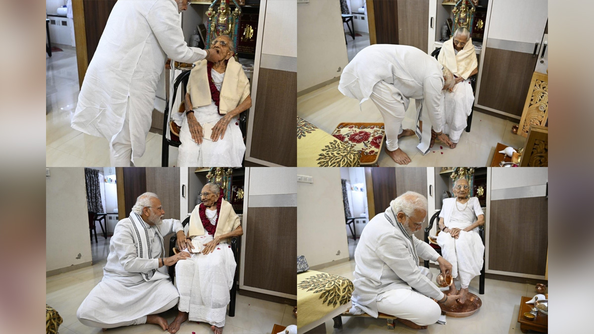 Narendra Modi, Modi, BJP, Bharatiya Janata Party, Prime Minister of India, Prime Minister, Narendra Damodardas Modi, Mother Heerabas 100th birthday