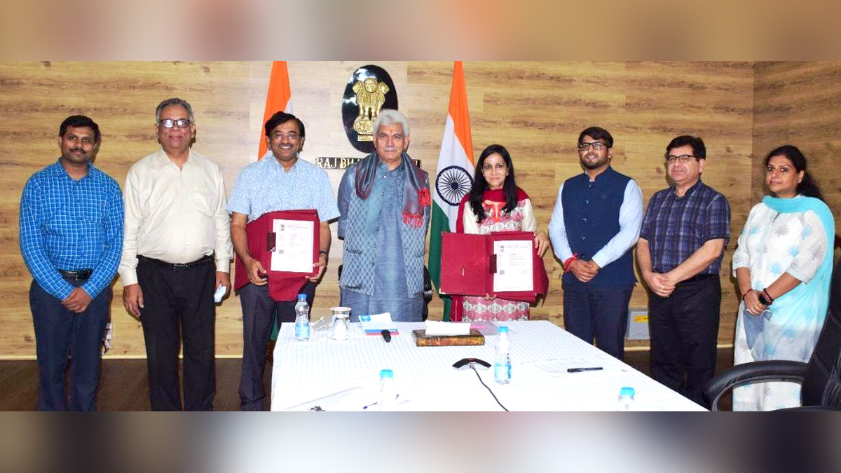 Manoj Sinha, Lieutenant Governor J&K, Raj Bhavan, Jammu, Srinagar, Kashmir, Jammu And Kashmir, Jammu & Kashmir, Manoj Singh Gaur, Prema Puri, Aapki Zameen Aapki Nigrani, Land Records Information System, LRIS