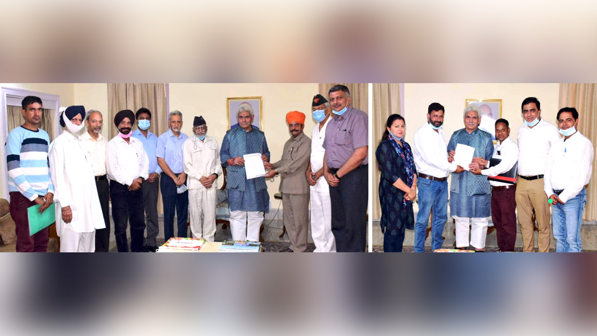 Manoj Sinha, Lieutenant Governor J&K, Raj Bhavan, Jammu, Srinagar, Kashmir, Jammu And Kashmir, Jammu & Kashmir, Gulchain Singh Charak, Dogra Sadar Sabha. Smart City Project
