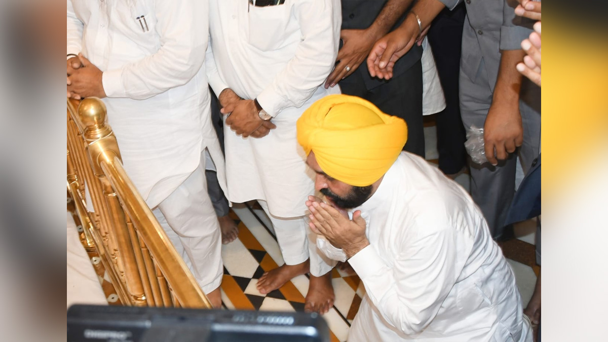 Bhagwant Mann, AAP, Aam Aadmi Party, Aam Aadmi Party Punjab, AAP Punjab, Punjab, Chief Minister, Golden Temple