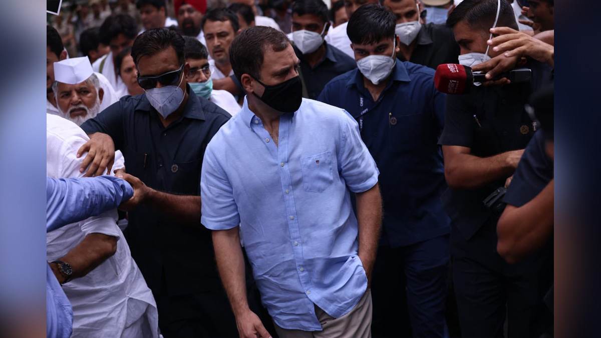 Protest, Agitation, Demonstration, Strike, Rahul Gandhi, Indian National Congress, Congress, All India Congress Committee, Enforcement Directorate, ED, National Herald Case