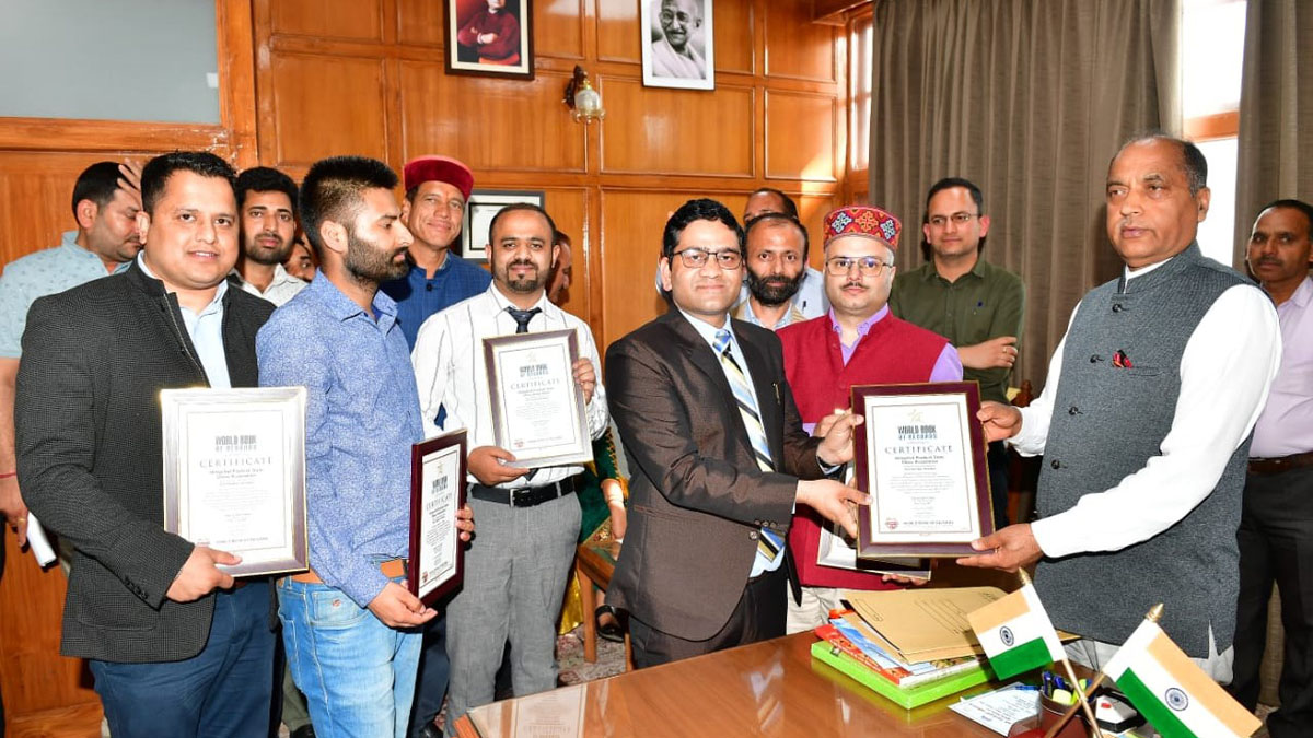 Jai Ram Thakur, Himachal Pradesh, Himachal, Bharatiya Janata Party, BJP, BJP Himachal, Shimla, Chief Minister of Himachal Pradesh, BJP Himachal Pradesh, Chess Marathon, Hitesh Azad, Sanjeev Vekta, Anil Shoshta, Vikky Kumar, Akshay Shoshta, Dalip Singh, Vhess Player