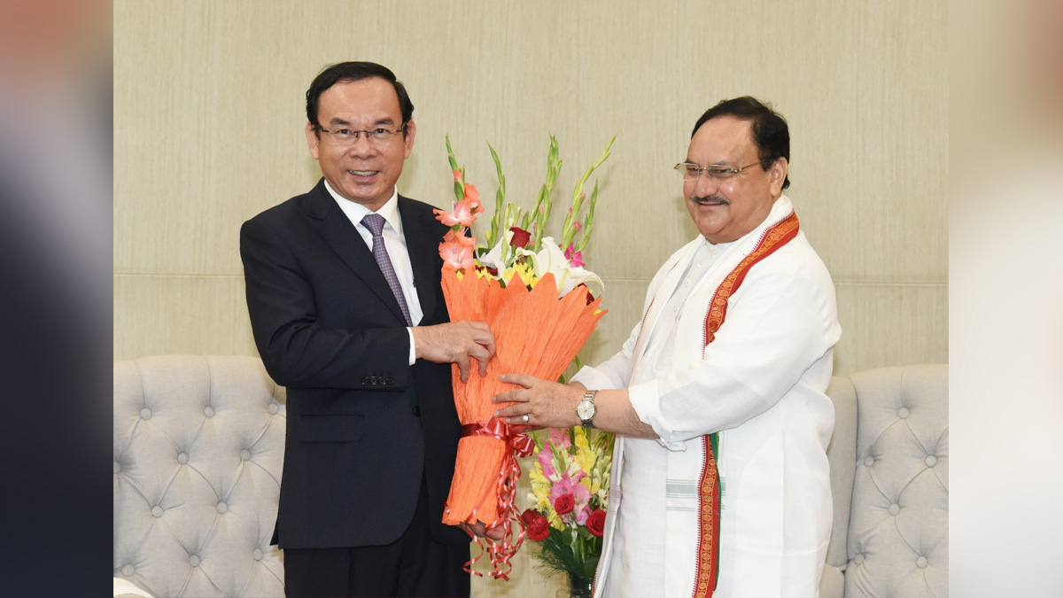 Jagat Prakash Nadda, BJP President, BJP, Bharatiya Janata Party, senior Communist Party Leader Of Vietnam, Nguyen Van Nen