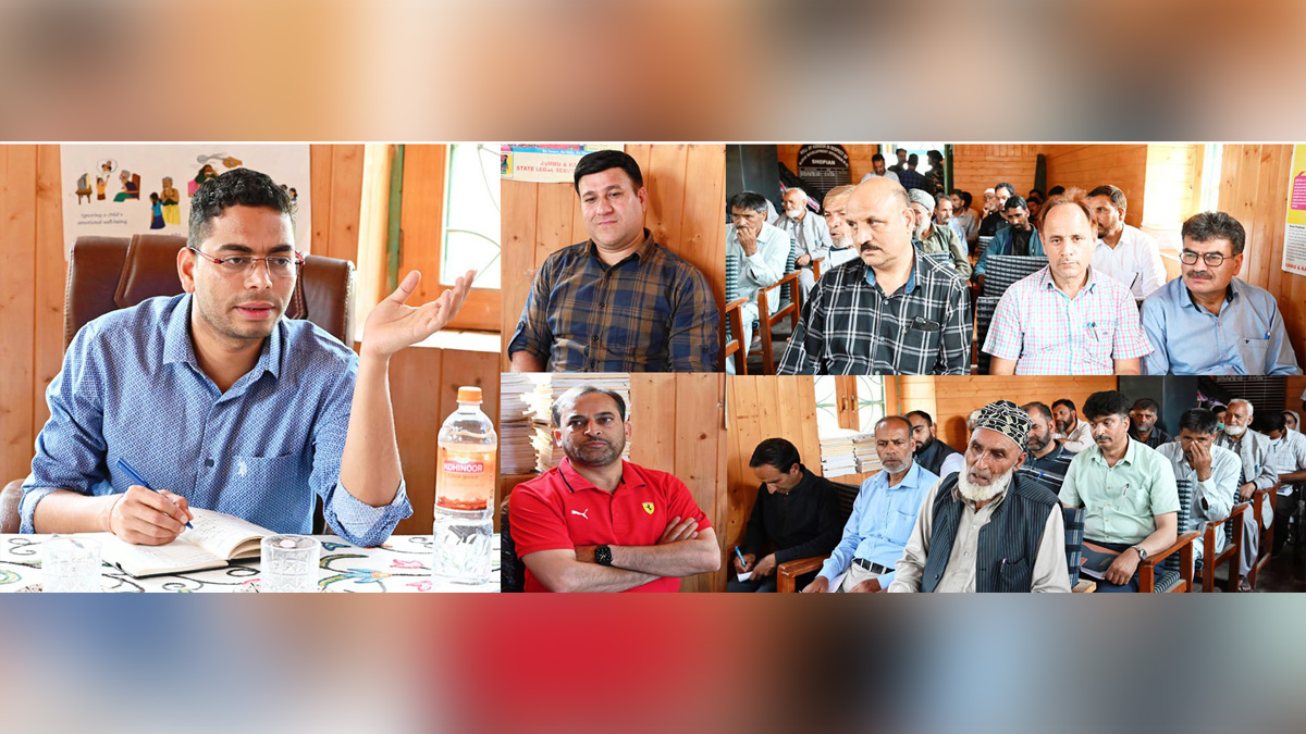 DDC Shopian, District Development Commissioner Shopian, Sachin Kumar Vaishya, Shopian, Kashmir, Jammu And Kashmir, Jammu & Kashmir