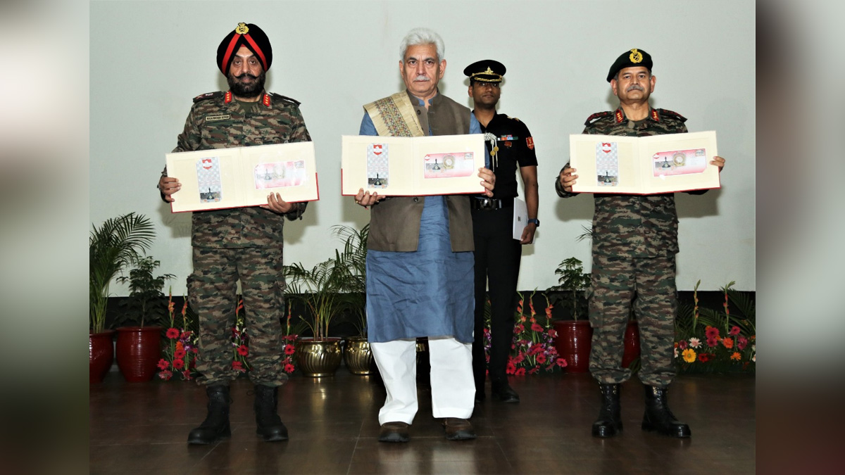 Manoj Sinha , Lieutenant Governor J&K , Raj Bhavan , Jammu , Srinagar , Kashmir , Jammu And Kashmir , Jammu & Kashmir, White Knight Corps, 50th raising day