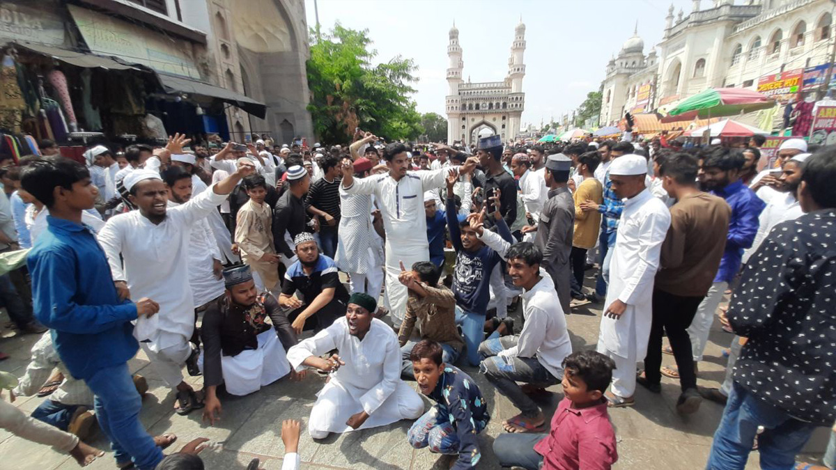 Protest, Agitation, Demonstration, Strike, New Delhi, Jama Masjid, Nupur Sharma, Prophet Mohammed, Nupur Sharma hate remarks, Nupur Sharma Controversy, Bharatiya Janata Party, BJP, Nupur Sharma Case