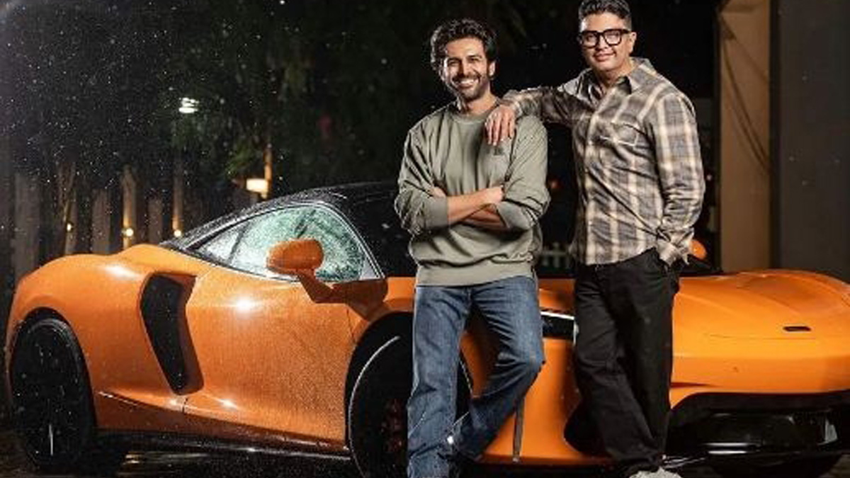 Kartik Aaryan, Bollywood, Entertainment, Mumbai, Actor, Cinema, Hindi Films, Movie, Mumbai News, Bhushan Kumar, GT Orange McLaren, Bhool Bhulaiyaa 2