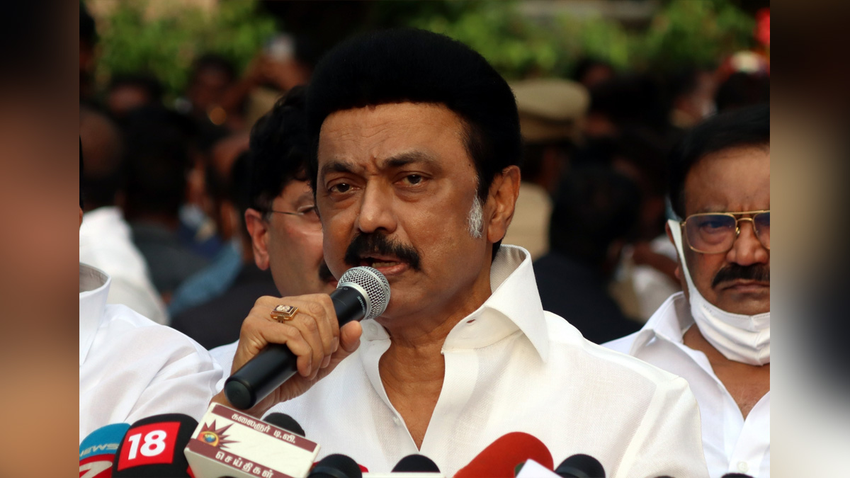MK Stalin, Tamil Nadu, Chief Minister, Chennai