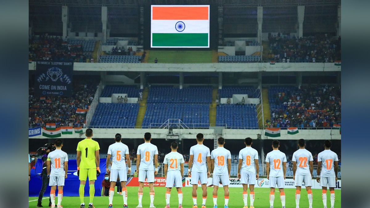 India qualify for AFC Asian Cup 2023 for 2nd successive time Kolkata : India have qualified for the AFC Asian Cup 2023, following Palestine's 4-0 win over Philippines in a Group B match on Tuesday.This is the first time that India have qualified for two successive editions of the Asian Cup. Ahead of their final game against group toppers Hong Kong, Sunil Chhetri-led team is placed 2nd in Group D. Both teams are on six points but Hong Kong are above India based on goal difference.The final qualifying round saw 24 teams vie for the 11 remaining spots. The sides were divided into six groups of four teams each with the eventual six group winners and five best runner-ups qualifying for next year's Asian Cup.The All India Football Association confirmed the country's qualification on social media. "HERE WE COME; As Palestine defeat Philippines in Group B, the #BlueTigers have now secured back-to-back qualifications for the @afcasiancup," AIFF said.Drawn in Group D, India, beat Cambodia 2-0 in the opening match and earned a hard-fought 2-1 over Afghanistan in their second outing. The new host country for AFC Asian Cup 2023 is yet to be finalised after China gave up its hosting rights due to the COVID-19 situation in the country. The quadrennial event is scheduled to be held from June 16 to July 16, next year. Football Sports News, Football, AFC Asian Cup 2023, Indiam Football Team, India Qualify