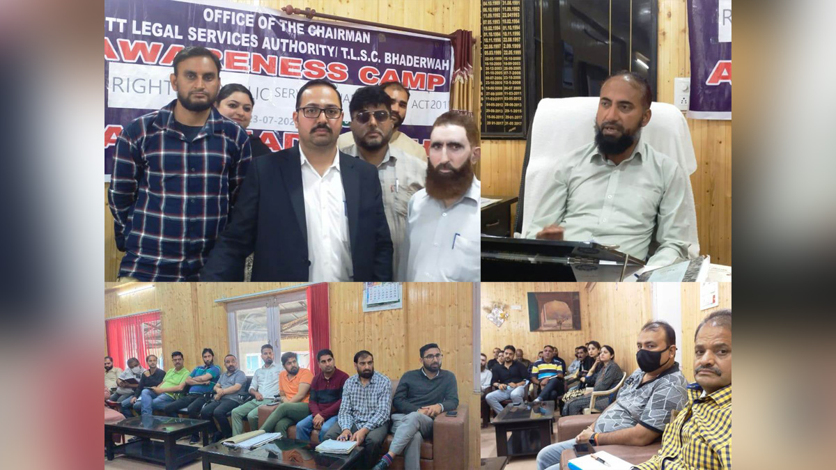 Doda, Bhaderwah, Jammu, Kashmir, Jammu And Kashmir, Jammu & Kashmir, Right to Public Service Guarantee Act 2011