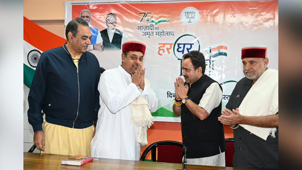 Sambit Patra , BJP National Spokesperson, Har Ghar Tiranga, Avinash Rai Khanna, Himachal Pradesh, Himachal, Bharatiya Janata Party, BJP, BJP Himachal, Shimla, BJP Himachal Pradesh, Ratan Pal Singh