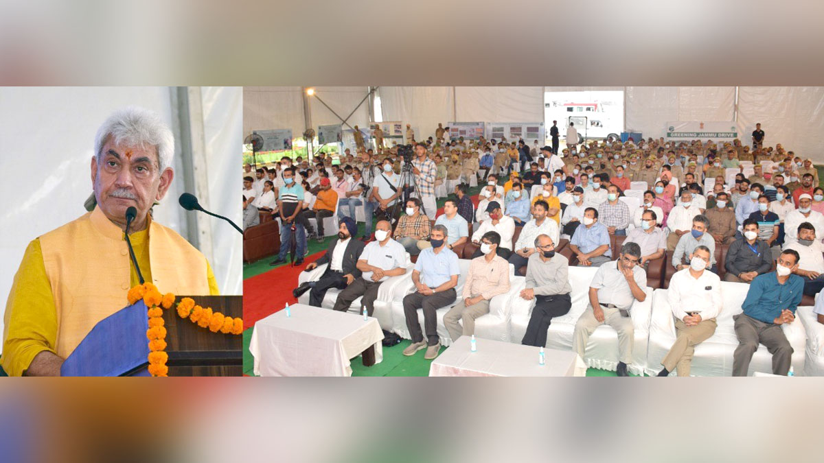 Manoj Sinha, Lieutenant Governor J&K, Raj Bhavan, Jammu, Srinagar, Kashmir, Jammu And Kashmir, Jammu & Kashmir, Green Jammu & Kashmir Drive