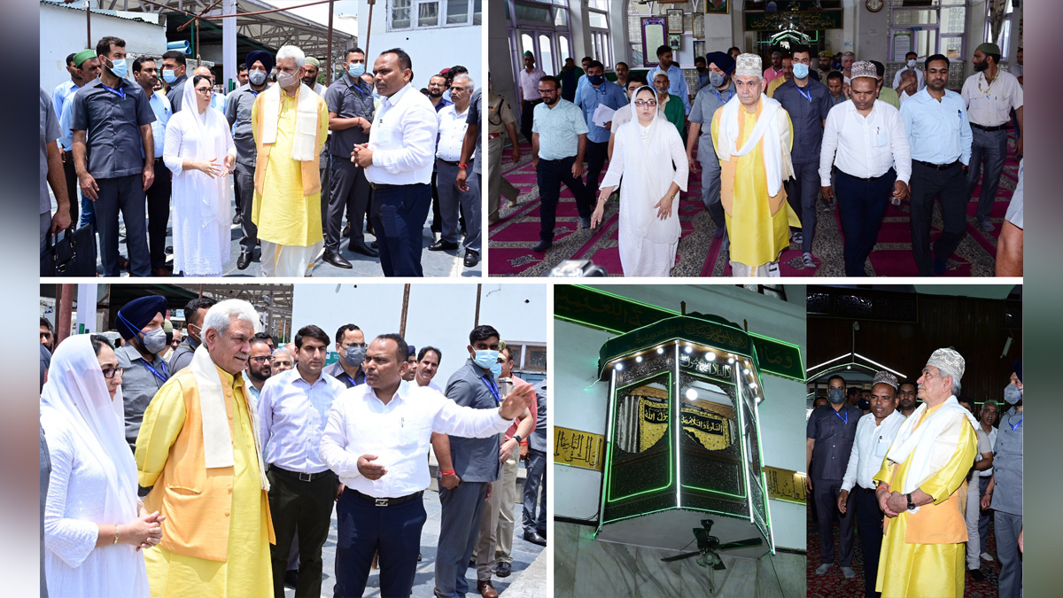 Manoj Sinha, Lieutenant Governor J&K, Raj Bhavan, Jammu, Srinagar, Kashmir, Jammu And Kashmir, Jammu & Kashmir, Dargah Hazratbal