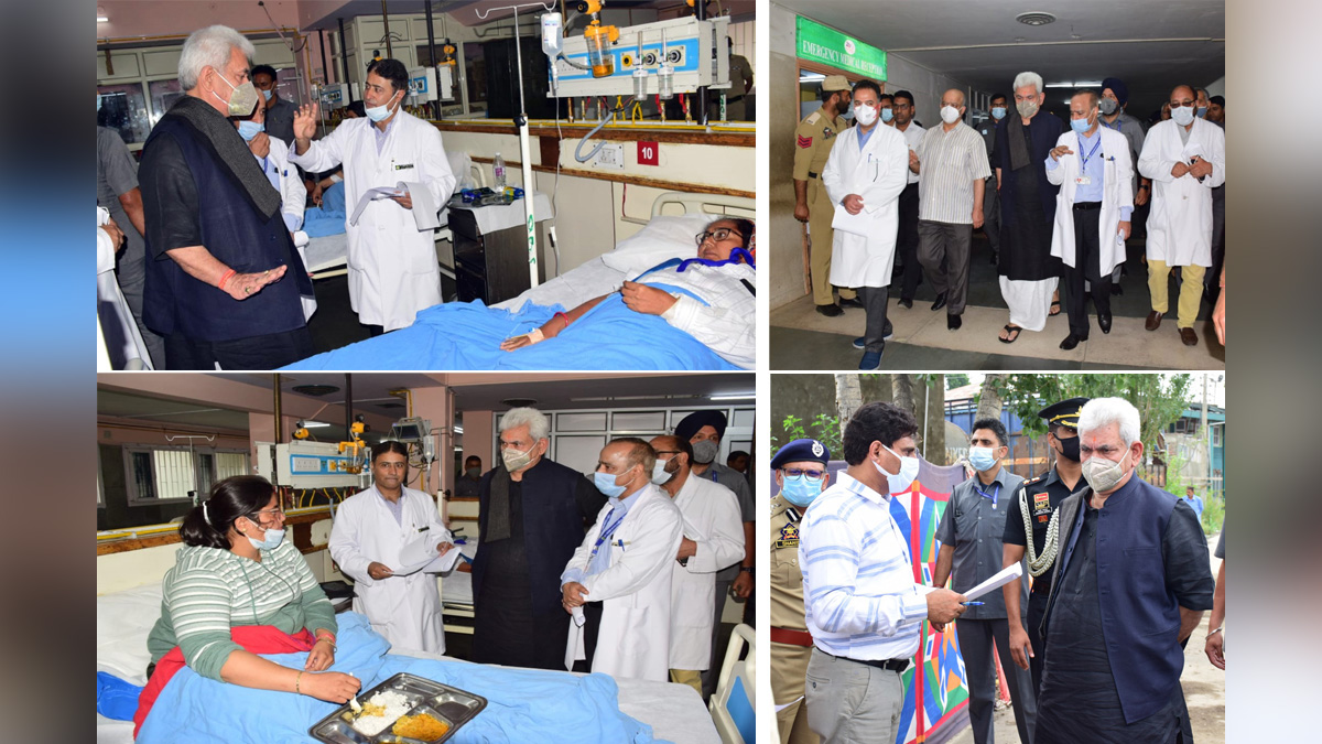 Manoj Sinha, Lieutenant Governor J&K, Raj Bhavan, Jammu, Srinagar, Kashmir, Jammu And Kashmir, Jammu & Kashmir, SKIMS Hospital, Nitishwar Kumar, Shri Amarnath Ji Yatra, Shri Amarnathji Yatra 2022, Amarnathji Yatra, Amarnathji Yatra 2022, Shri Amarnath Ji Pilgrimage, Shri Amarnathji Shrine Board, SASB, SANJY-2022