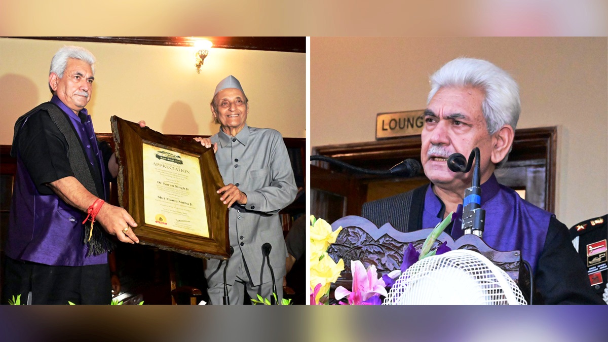 Manoj Sinha, Lieutenant Governor J&K, Raj Bhavan, Jammu, Srinagar, Kashmir, Jammu And Kashmir, Jammu & Kashmir, Dr. Karan Singh