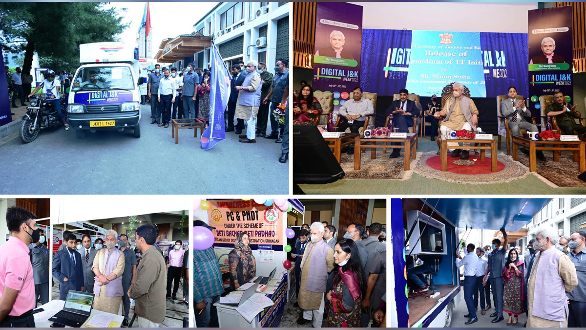 Manoj Sinha, Lieutenant Governor J&K, Raj Bhavan, Jammu, Srinagar, Kashmir, Jammu And Kashmir, Jammu & Kashmir, Digi Mela, Digital Week, Digital Programme,Digital India Week