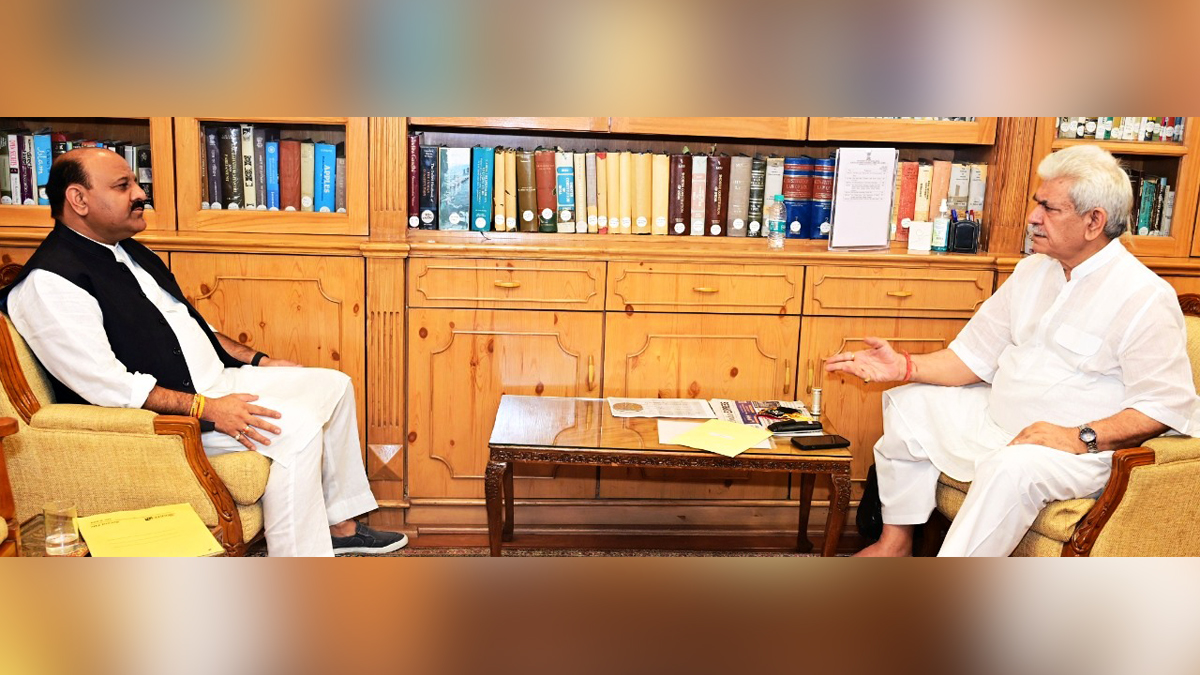 Manoj Sinha, Lieutenant Governor J&K, Raj Bhavan, Jammu, Srinagar, Kashmir, Jammu And Kashmir, Jammu & Kashmir
