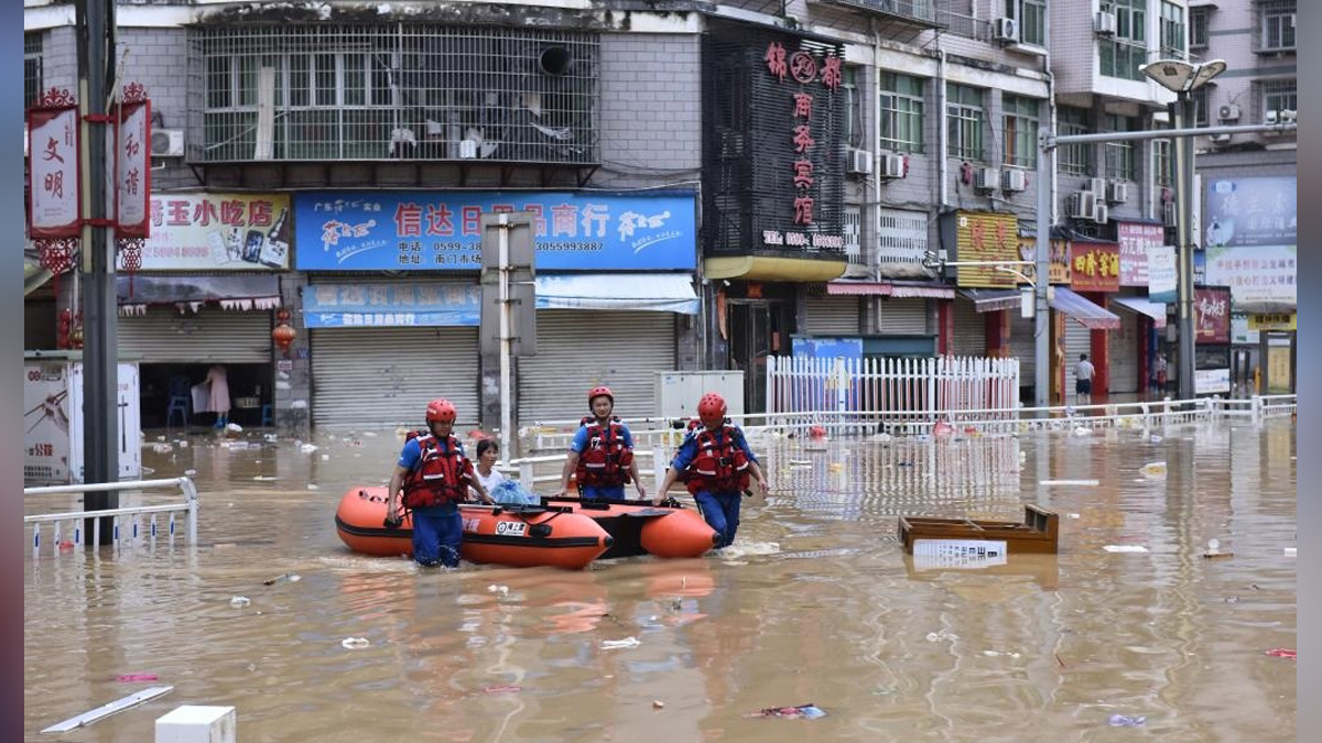 Weather, China, Beijing, Blue Alert, Rainstorms, Heavy Rain