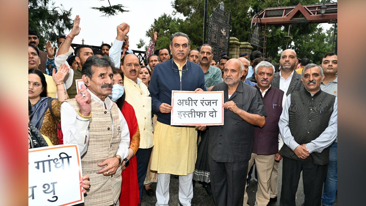 Avinash Rai Khanna, Himachal Pradesh, Himachal, Bharatiya Janata Party, BJP, BJP Himachal, Shimla, BJP Himachal Pradesh, Sanjay Tandon, Protest, Ravi Mehta