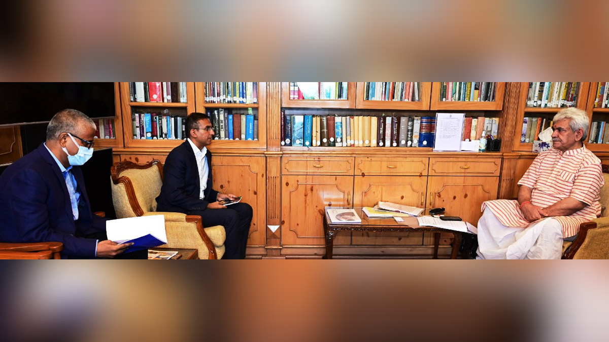 Manoj Sinha, Lieutenant Governor J&K, Raj Bhavan, Jammu, Srinagar, Kashmir, Jammu And Kashmir, Jammu & Kashmir, CEO OYO India, Ankit Gupta