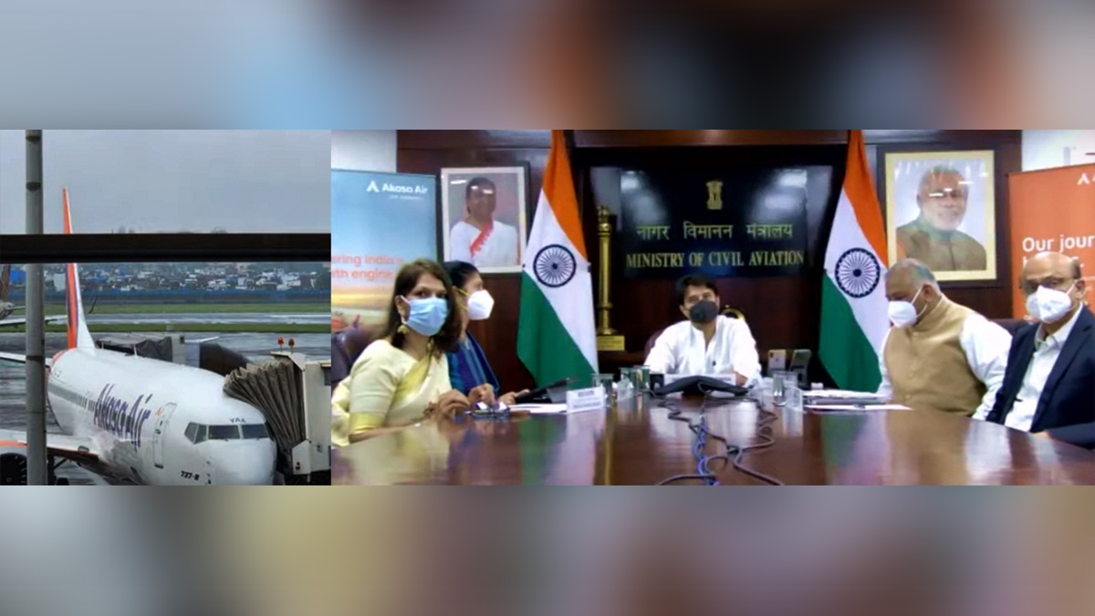 Jyotiraditya Scindia, Jyotiraditya Madhavrao Scindia, BJP, Bharatiya Janata Party, Civil Aviation Minister, Alaska Maiden Flight