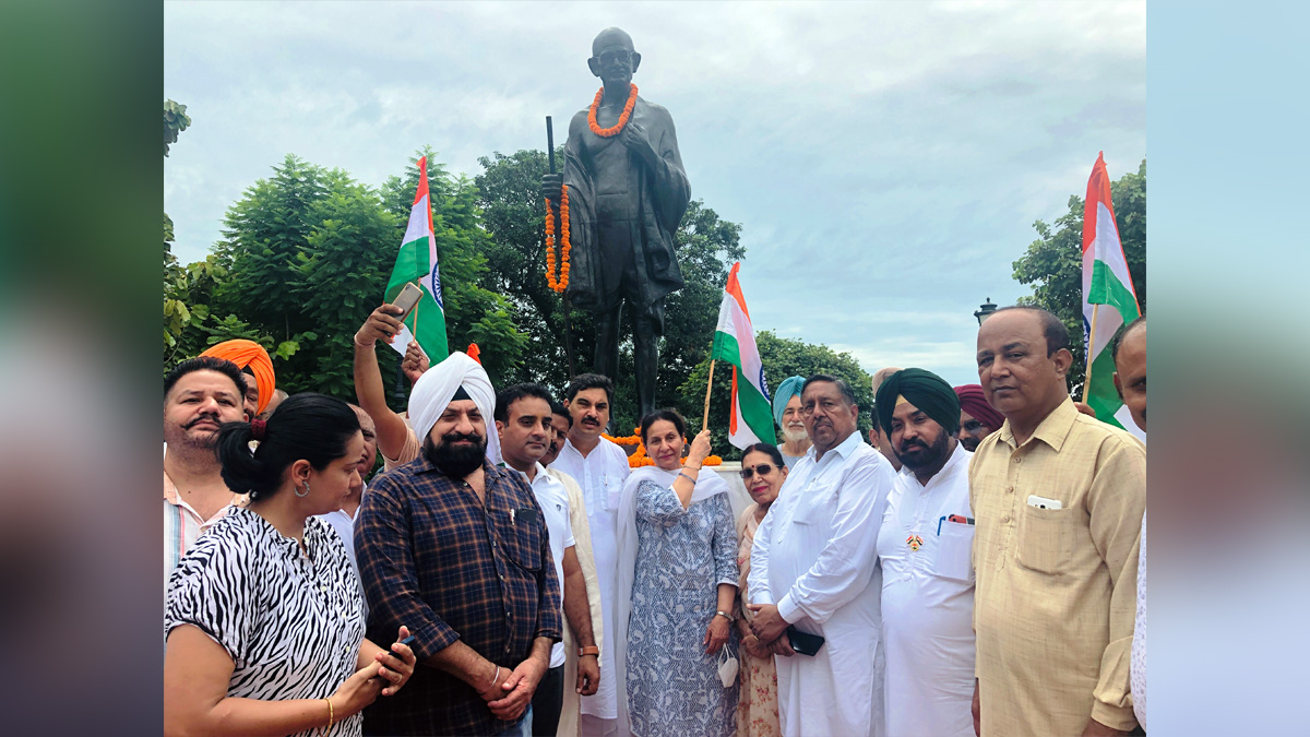 Parneet Kaur, Preneet Kaur, Punjab Pradesh Congress Committee, Congress, Punjab Congress, Patiala,Azadi Ka Amrit Mahotsav, 75th Anniversary of Indian Independence, 75th years of Independence, Har ghar Tiranga, 75th Independence Day, Independence Day , Independence Day of India , Independence Day 2022, 76th Independence Day 2022