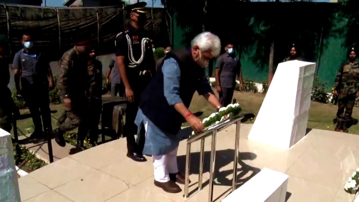 Manoj Sinha , Lieutenant Governor J&K , Raj Bhavan , Jammu , Srinagar , Kashmir , Jammu And Kashmir , Jammu & Kashmir , Maqbool Sherwani, Sikh Regiment soldiers