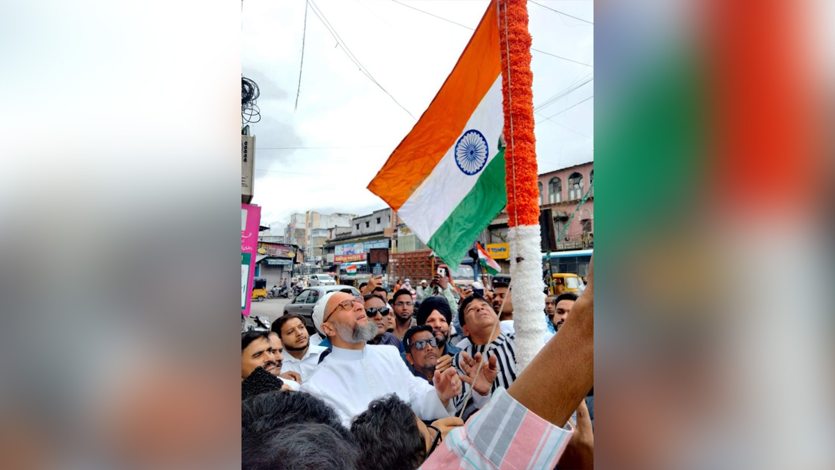 Asaduddin Owaisi, All India Majlis e Ittehadul Muslimeen, AIMIM, Hyderabad, Akbaruddin Owaisi, 75th Anniversary of Indian Independence , 75th years of Independence , Har Ghar Tiranga