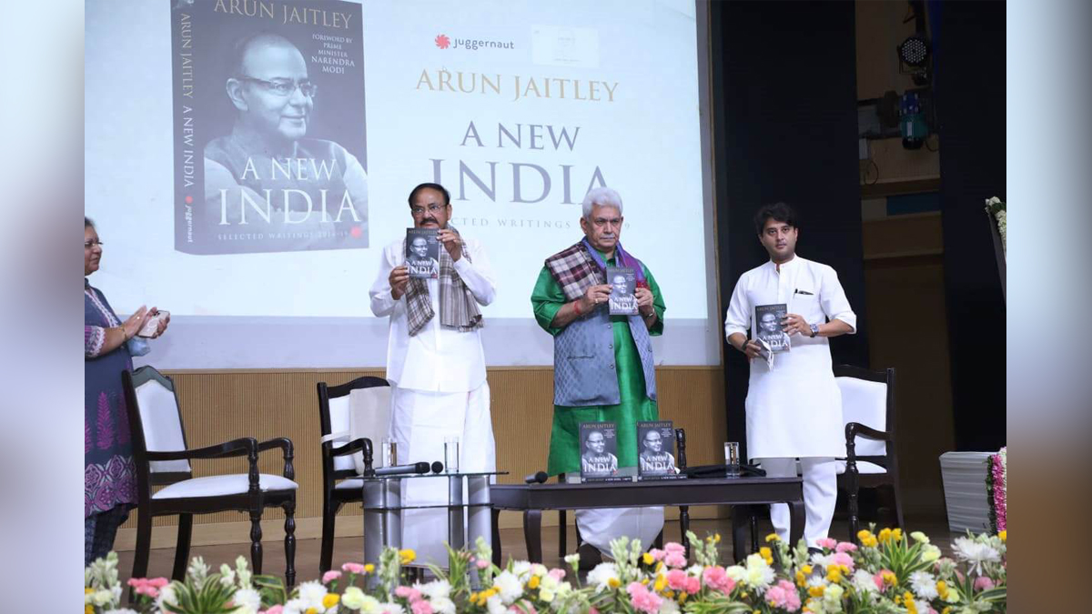 Manoj Sinha, Lieutenant Governor J&K, Raj Bhavan, Jammu, Srinagar, Kashmir, Jammu And Kashmir, Jammu & Kashmir, Venkaiah Naidu, M Venkaiah Naidu, Former Vice President of India, A New India Selected Writings, Shri Arun Jaitley