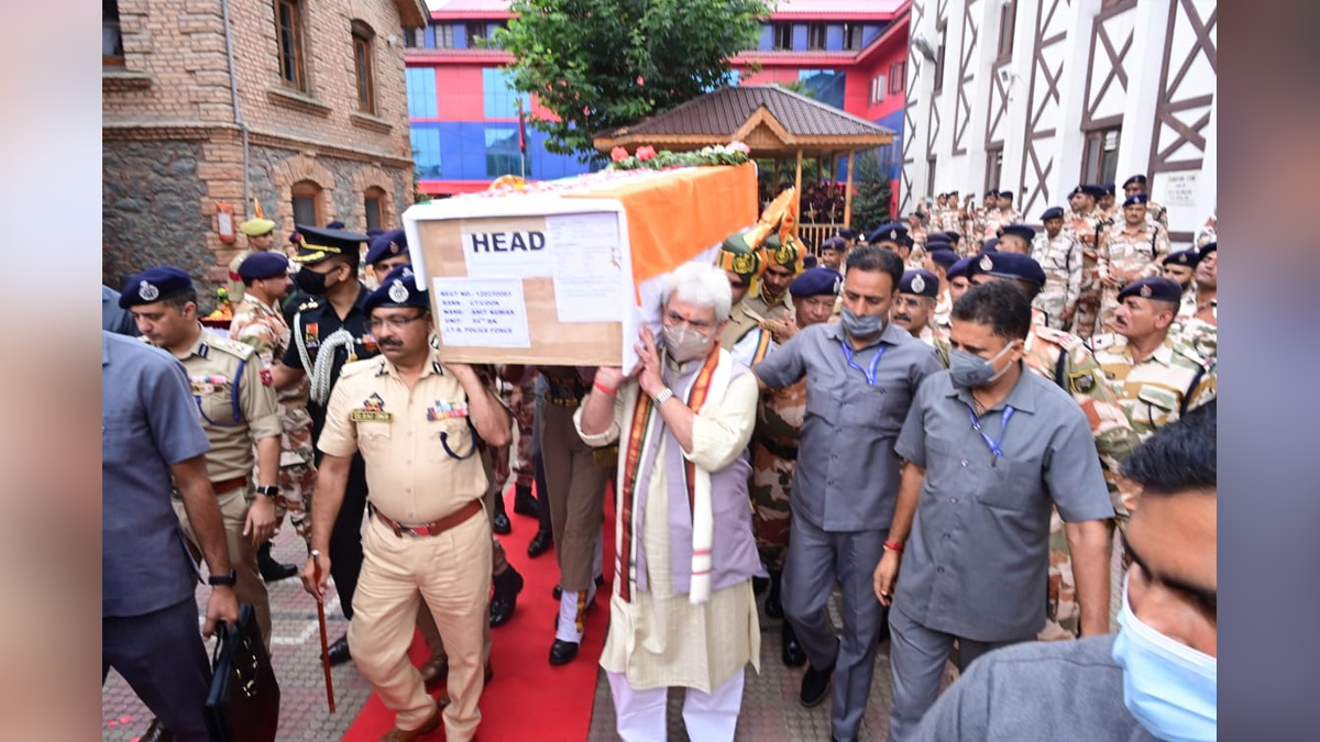 Manoj Sinha, Lieutenant Governor J&K, Raj Bhavan, Jammu, Srinagar, Kashmir, Jammu And Kashmir, Jammu & Kashmir, ITBP