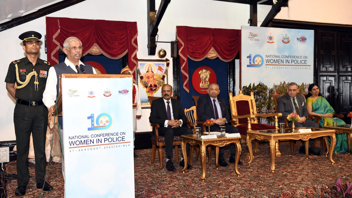 Rajendra Vishwanath Arlekar, Himachal Pradesh, Himachal, Bharatiya Janata Party, BJP, BJP Himachal, Shimla, Raj Bhawan, Bureau of Police Research & Development ,10th National Conference of Women in Police